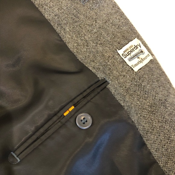 TIMOTHY EVEREST SUPERDRY WOOL BLEND 3-BUTTON TOWN JACKET SIZE 5 (EUC) - Picture 4 of 10